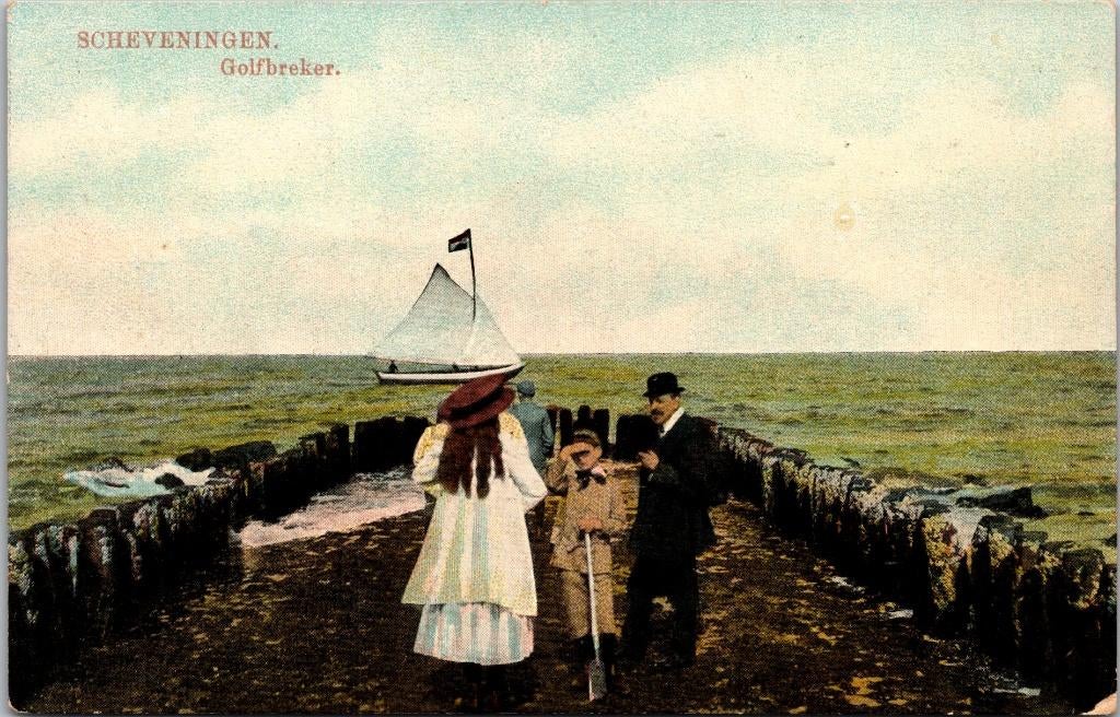 Scheveningen - Golfbreker, Verzenden, Voor 1920, Ongelopen, Zuid-Holland