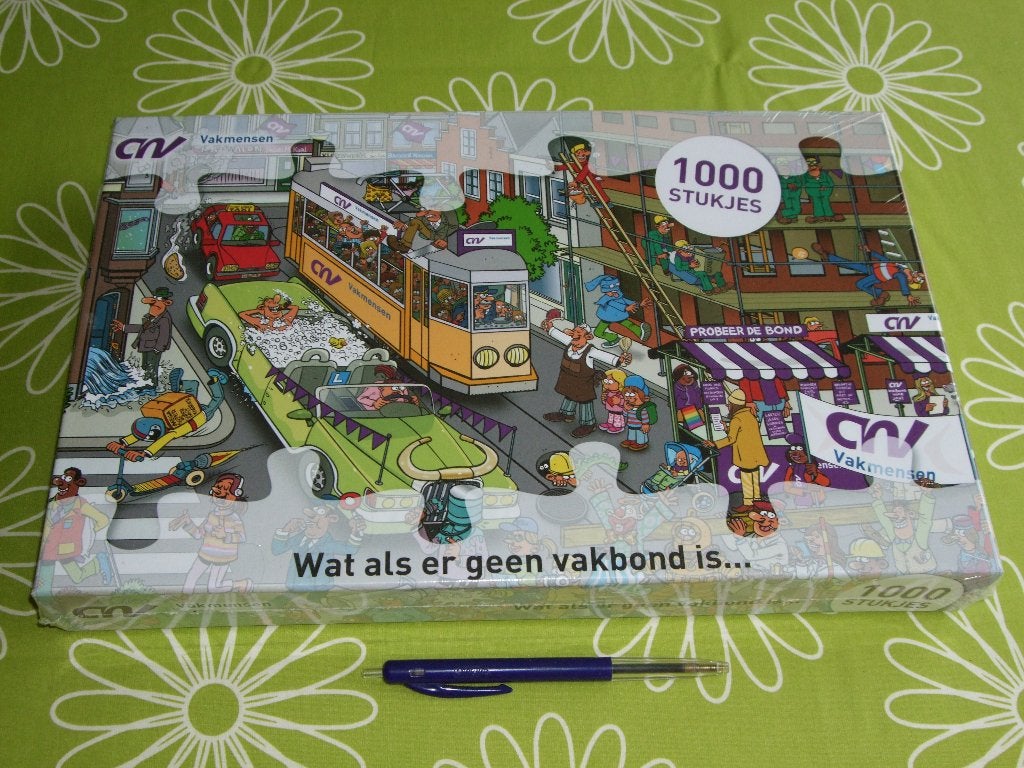 Nieuw in seal: grappige CNV puzzel van 1000 stukjes, Ophalen of Verzenden, 500 t/m 1500 stukjes, Nieuw, Legpuzzel