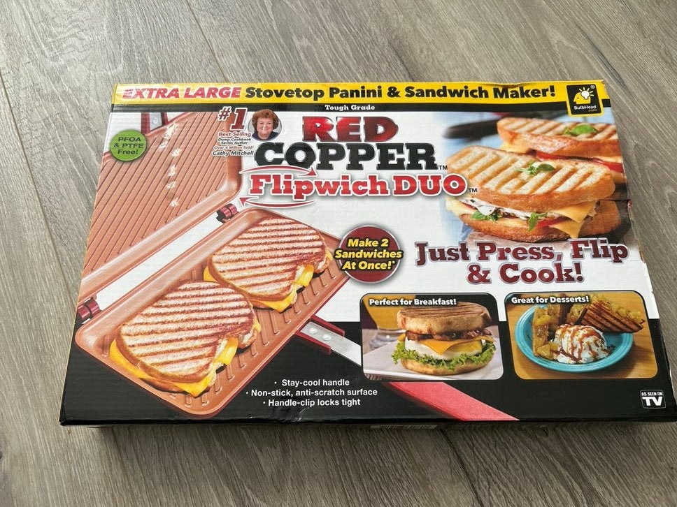 Red Copper Flipwich Duo tosti ijzer, Ophalen of Verzenden, Nieuw