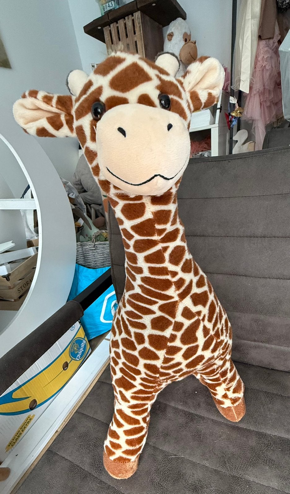 Knuffel giraffe, Kinderen en Baby's, Speelgoed | Knuffels en Pluche, Ophalen, Zo goed als nieuw, Overige typen