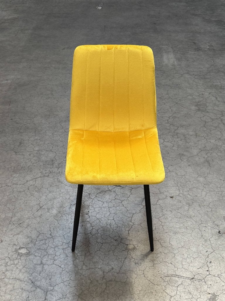 Eetkamer Stoel - Geel, Overige kleuren, Nieuw, Ophalen of Verzenden, Stof