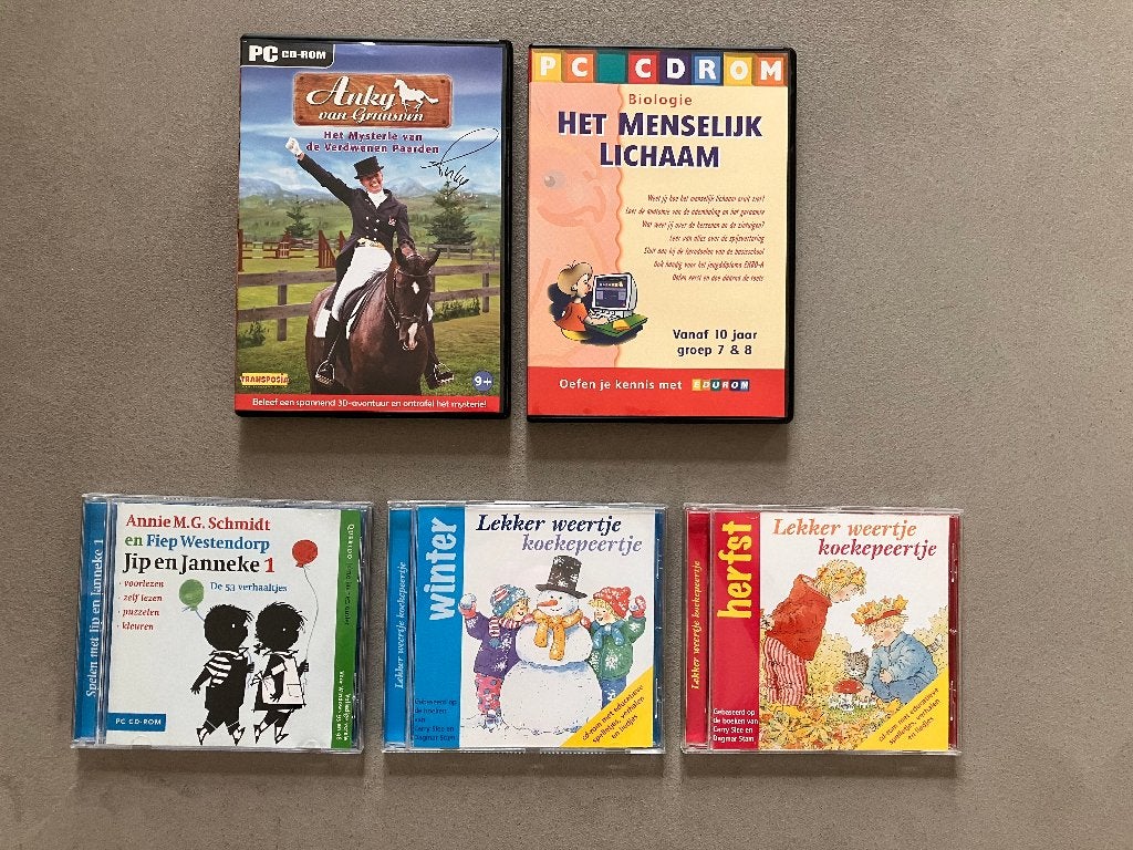 CD Rom, Spelcomputers en Games, Ophalen, Puzzel en Educatief, 1 speler, Eén computer