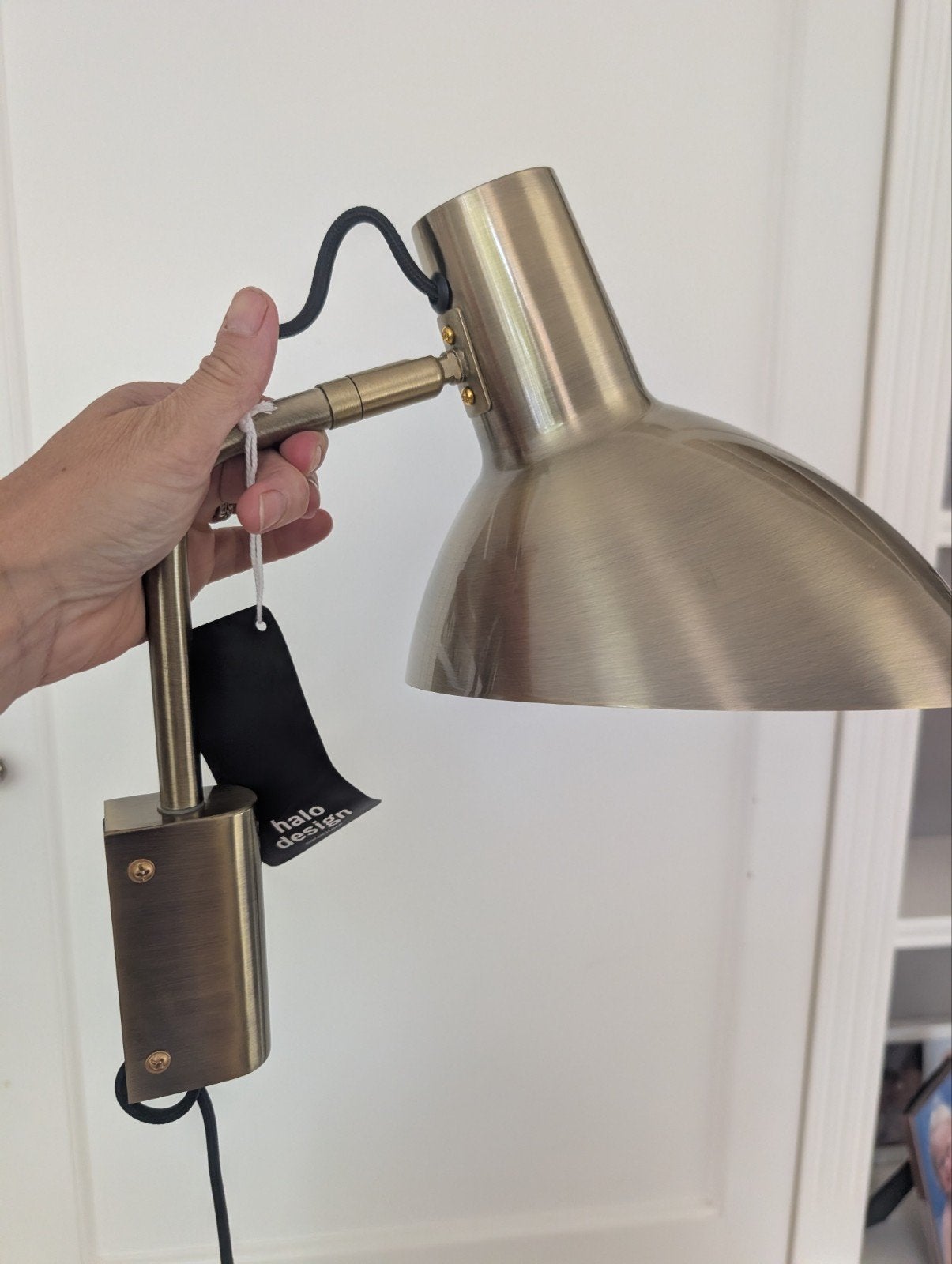 Halo Design Metropole Wandlamp - Antiek Messing, Huis en Inrichting, Lampen | Wandlampen, Nieuw, Overige fittingen, Ophalen of Verzenden