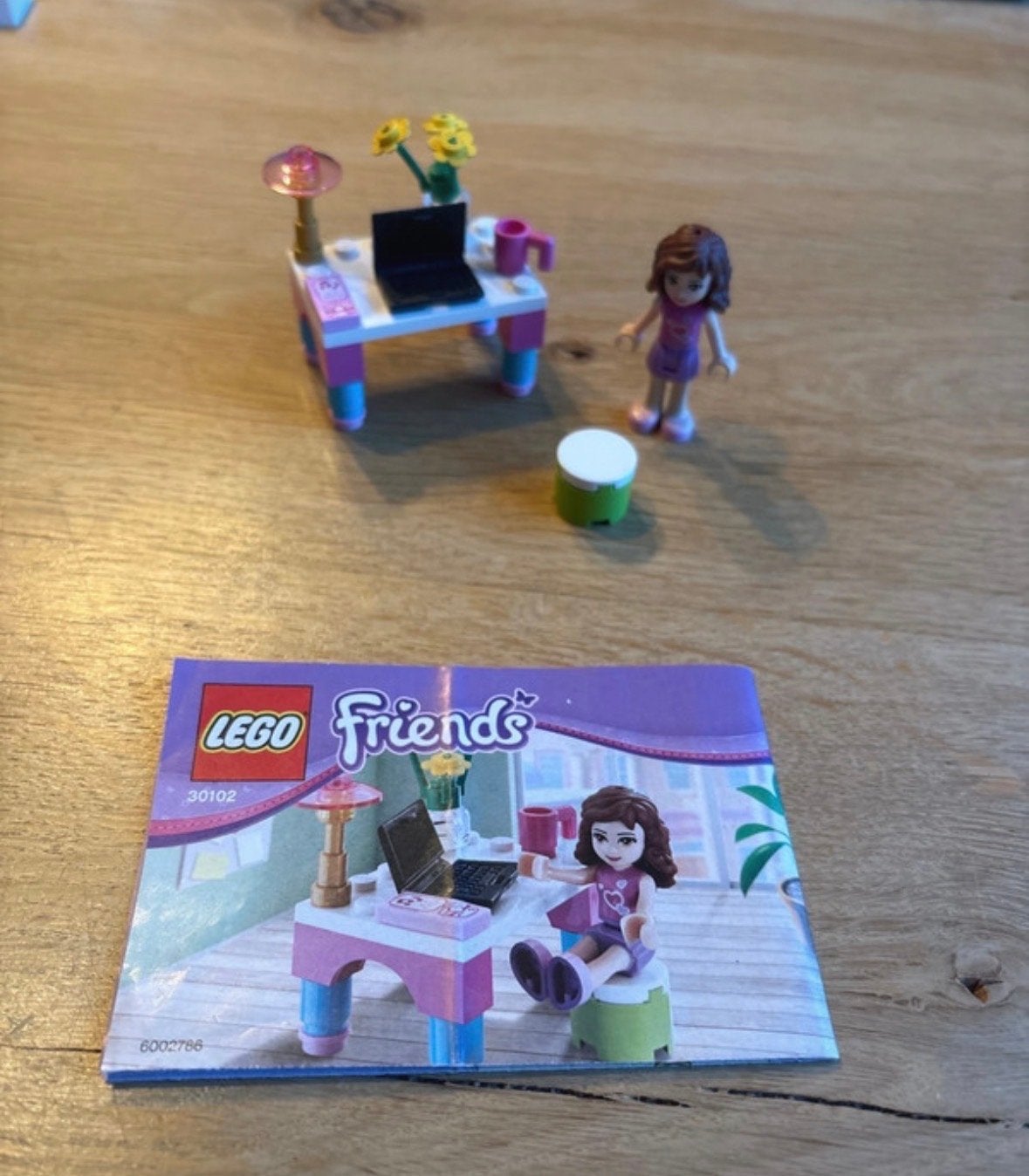 Lego Friends Emma's Bureau (30102) met Minifiguur, Lego, Friends, Ophalen of Verzenden, Zo goed als nieuw