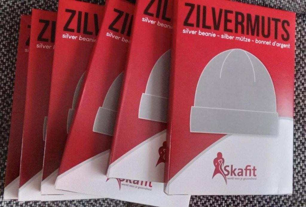 Skafit Casual muts met zilvergaren koude oren thermo Raynaud, Ophalen of Verzenden, Nieuw, Overige maten, Muts