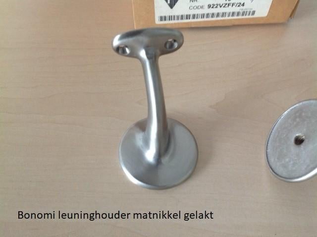 Bonomi leuninghouder matnikkel, Doe-het-zelf en Verbouw, Hang- en Sluitwerk, Nieuw, Overige typen, Koper of Messing, Ophalen of Verzenden