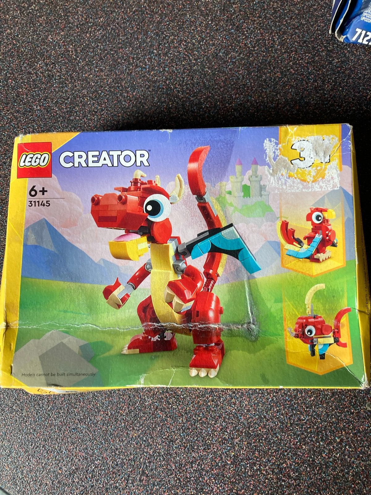 Lego Creator 31145 Rode Draak 3-in-1, Lego, Nieuw, Ophalen of Verzenden, Compleet
