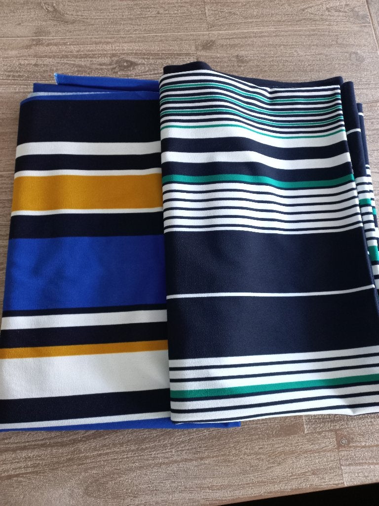 2 soepele tricot stoffen 1.60 x 1.50, Hobby en Vrije tijd, Stoffen en Lappen, Overige kleuren, 120 cm of meer, Nieuw, Ophalen of Verzenden