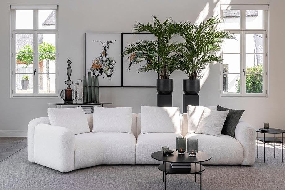 Hoekbank Bombino in Shell White, Huis en Inrichting, Ophalen of Verzenden, Nieuw, Stof
