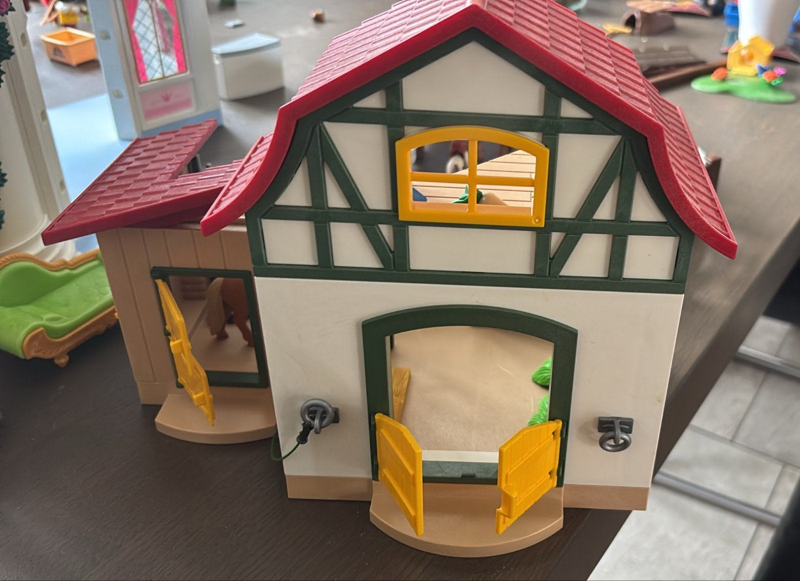 Playmobil Paardenstal met accessoires en paarden, Ophalen, Gebruikt, Jongen of Meisje
