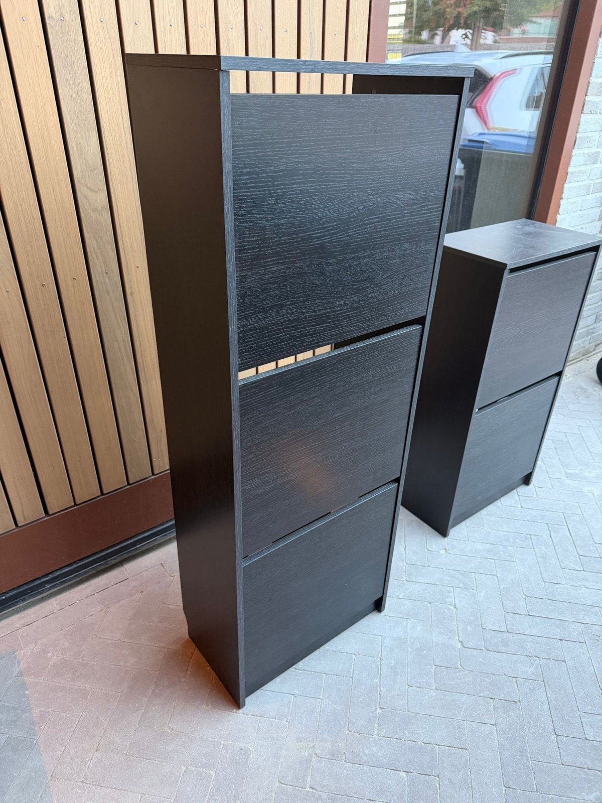 IKEA Bissa Schoenenkast zwartbruin - 2 formaten beschikbaar, Ophalen, Gebruikt