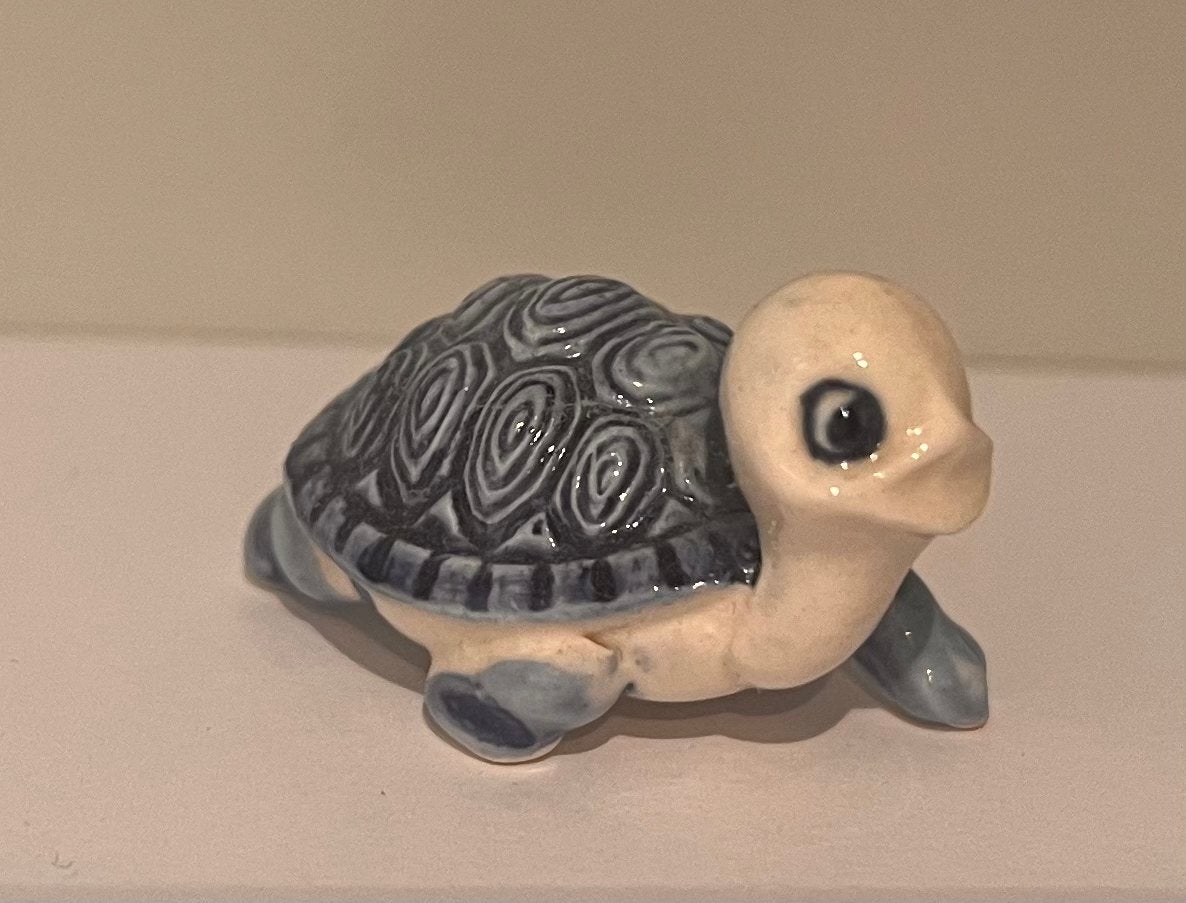 Delfts blauw schildpad beeldje, Ophalen of Verzenden