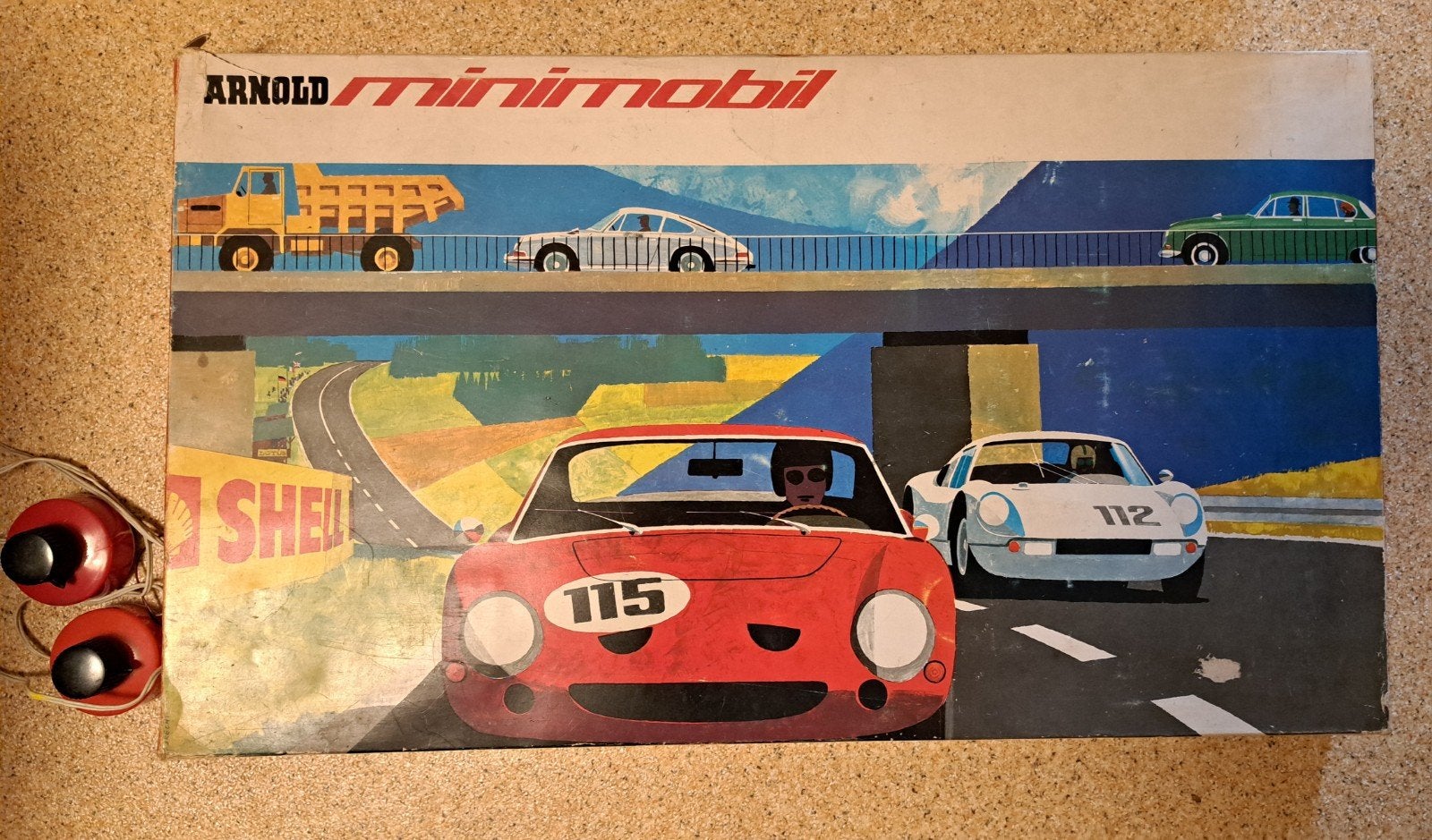 Vintage Arnold Minimobil Racebaan - Compleet en Werkend, Overige merken, Ophalen of Verzenden, Elektrisch, Racebaan