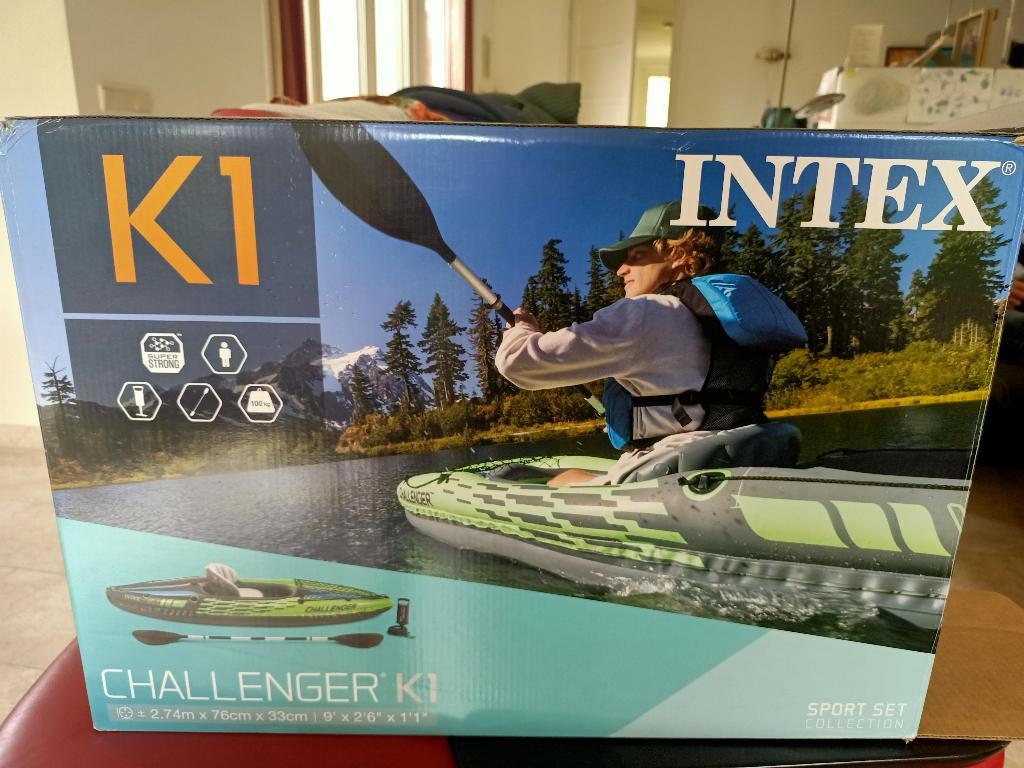 Kajak challenger k1, Watersport en Boten, Ophalen, Opblaasbaar, Nieuw, 1-persoons