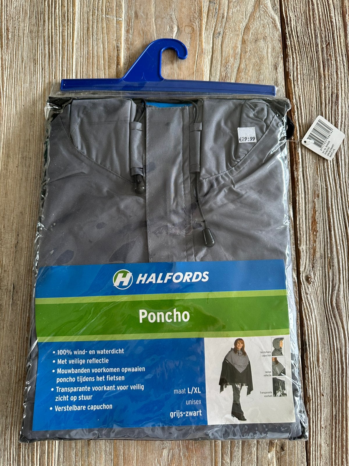 Regen poncho, L/XL, nieuw, Halfords, Ophalen of Verzenden, Nieuw, Regenponcho, Heren