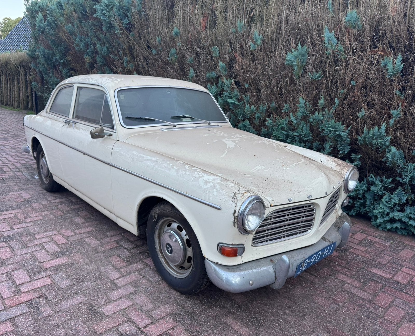 Volvo Amazon 121 2.0 122 S 1969 Wit metallic/Schuurvonst!, Auto's, Volvo, Zwart, 4 cilinders, Wit, Handgeschakeld