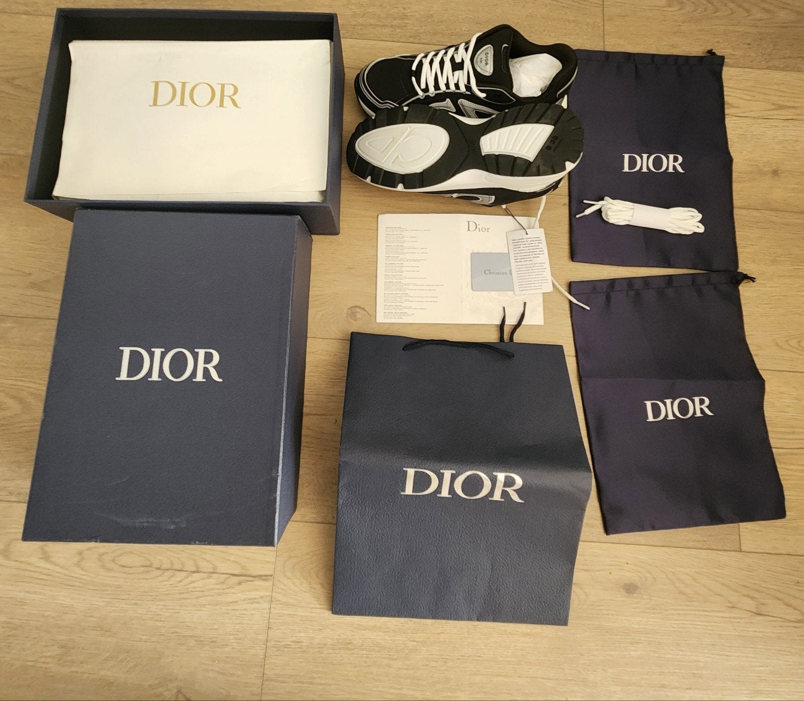 Dior B30 Sneakers Maat 45 - Helemaal Nieuw met Extra Veters, Kleding | Heren, Zwart, Boots, Nieuw, Ophalen of Verzenden