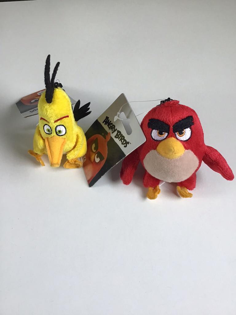 Sleutelhangers /Tashangers Angry birds NIEUW, Ophalen, Nieuw, Knuffel of Figuurtje