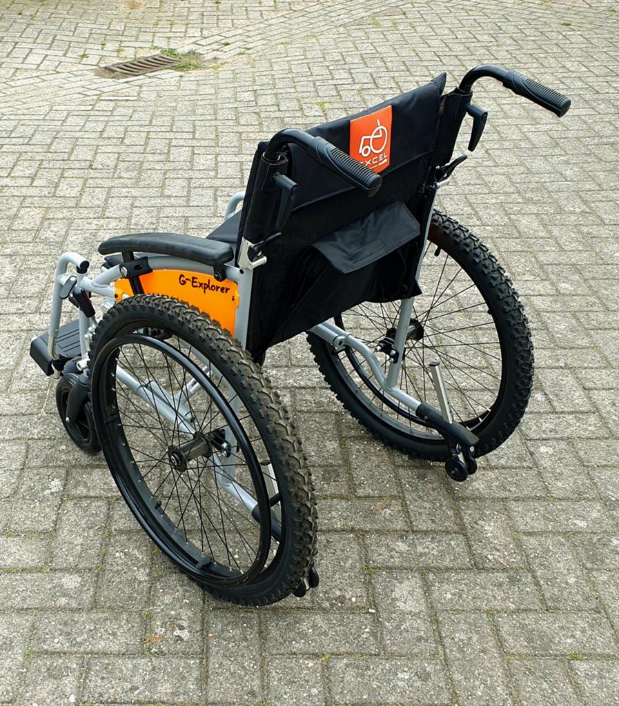 Lichtgewicht outdoor rolstoel Excel G-Explorer NIEUW, Diversen, Rolstoelen, Excel G-Explorer, Nieuw, Duwrolstoel, Inklapbaar