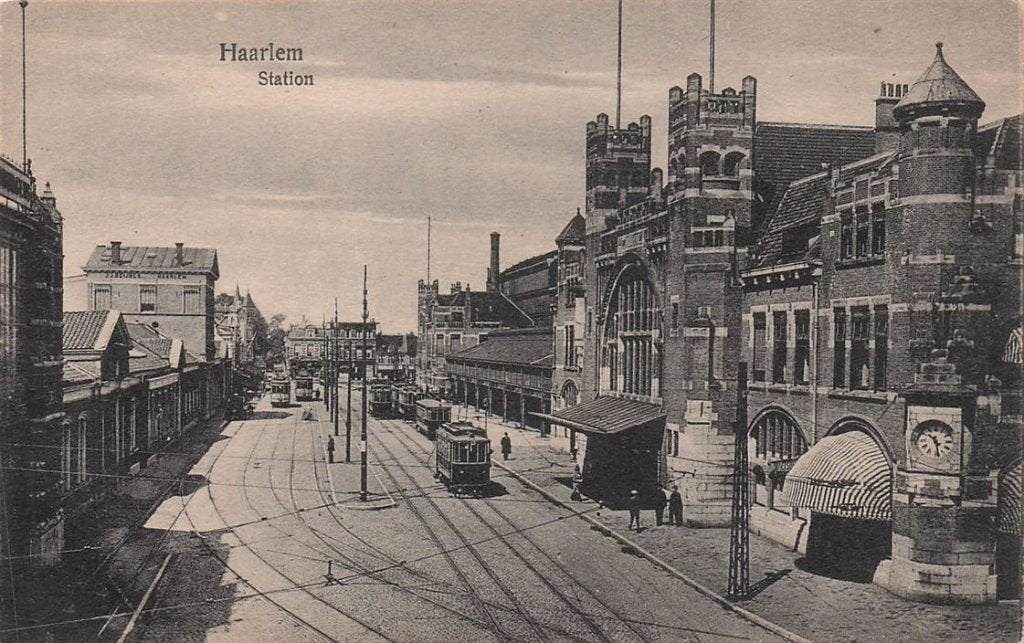 703-011-045 Haarlem Station, Verzamelen, Ansichtkaarten | Nederland, Verzenden, Voor 1920, Noord-Holland