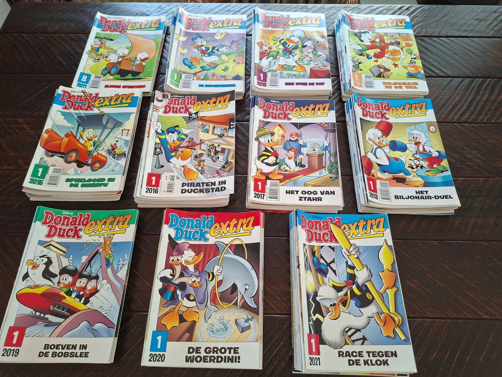 Donald Duck Extra, 2012 t/m 2021 compleet. Enkele nr. 2011, Ophalen of Verzenden, Zo goed als nieuw, Overige typen