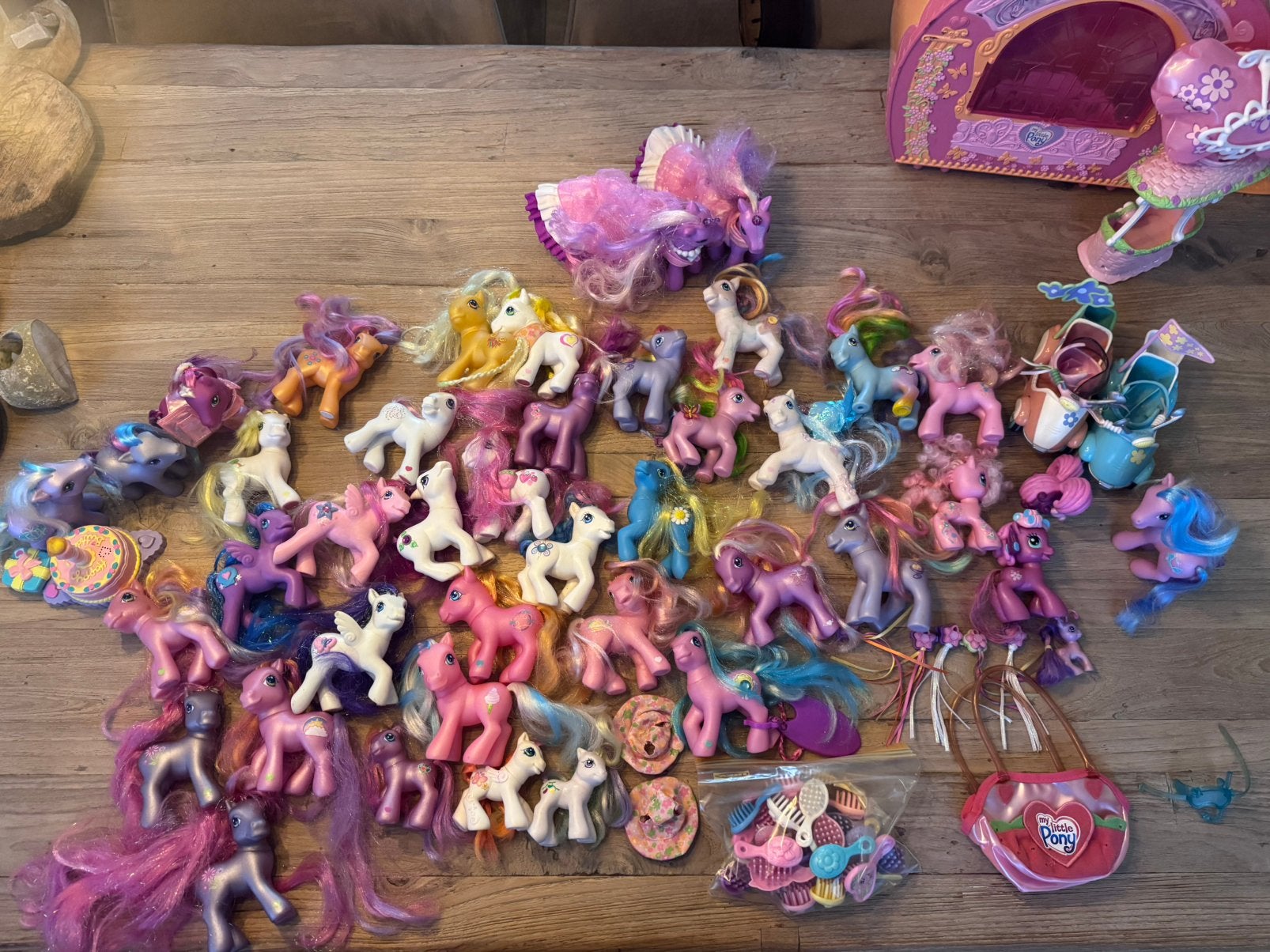 My Little Pony g3 mega collectie met speelsets, Ophalen, Zo goed als nieuw