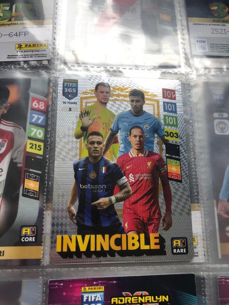 Invincible 365 10 years Panini, Verzenden, Zo goed als nieuw, Overige sporten, Spelerskaart