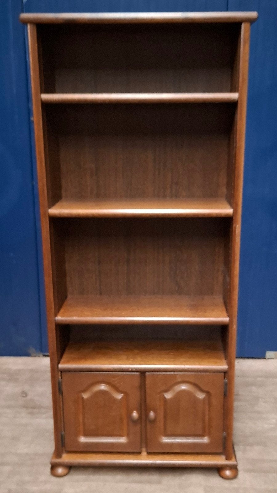 Houten boekenkast met opbergruimte, Huis en Inrichting, Ophalen, Gebruikt, Met lade(s), 50 tot 100 cm