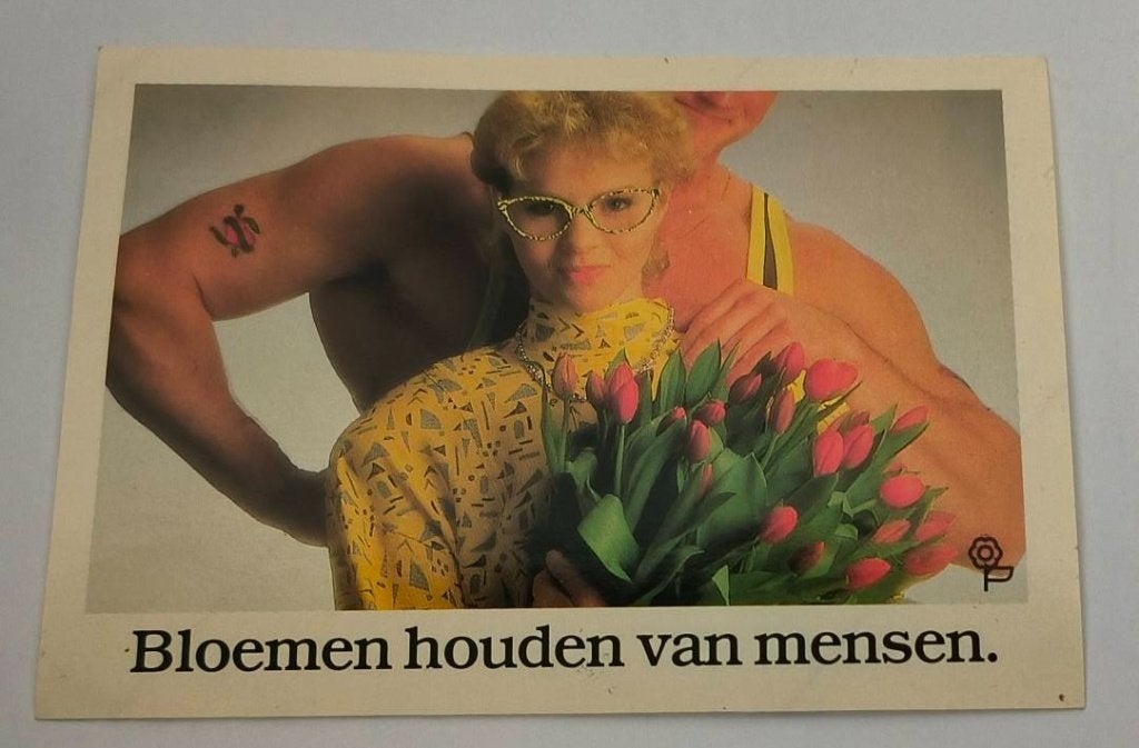 Sticker bloemen houden van mensen(2), Ophalen of Verzenden, Zo goed als nieuw, Dier en Natuur