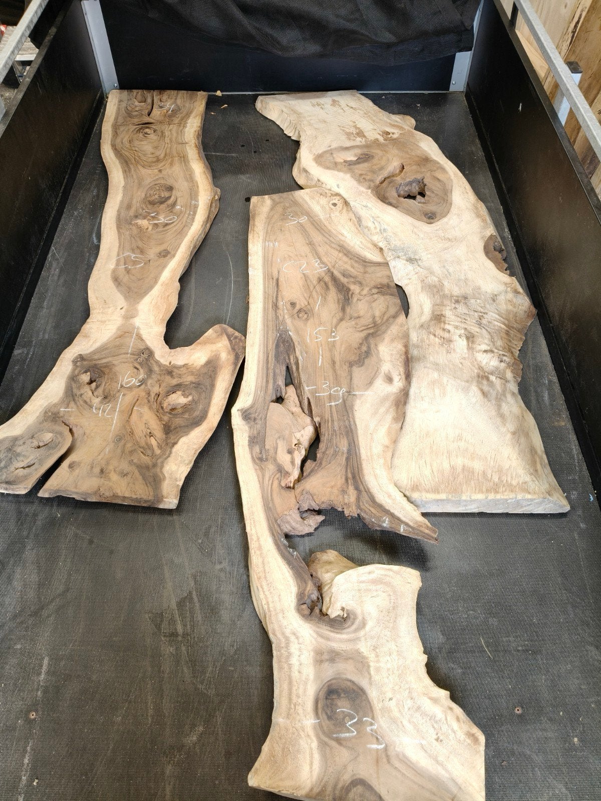 3 mooie suar houten planken ideal voor epoxy wandplanken etc, Ophalen, Minder dan 25 mm, Plank, Minder dan 200 cm