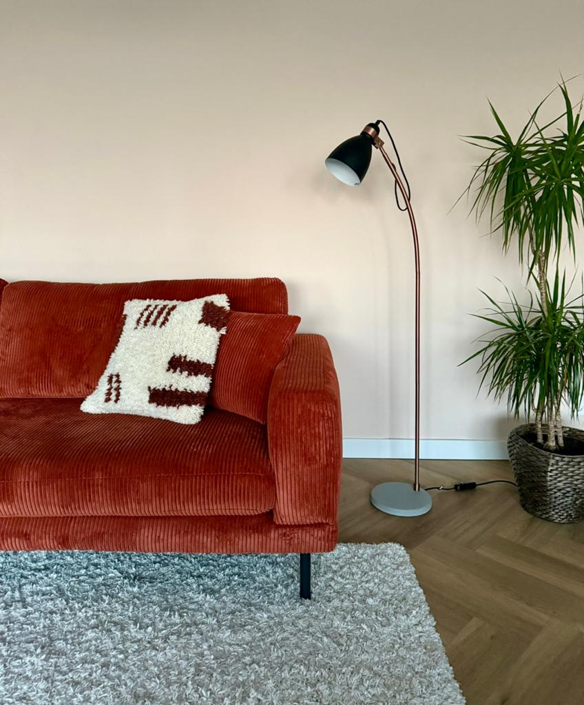 it’s about RoMi vloerlamp design koper/zwart dimbaar LED, Ophalen, Gebruikt, Modern, industrieel, Metaal