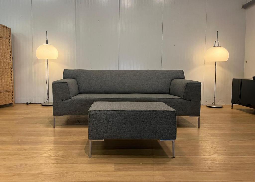 NIEUWSTAAT Bloq 2.5 + Hocker en GARANTIE NP €4.750, 75 tot 100 cm, Ophalen of Verzenden, Zo goed als nieuw, Rechte bank