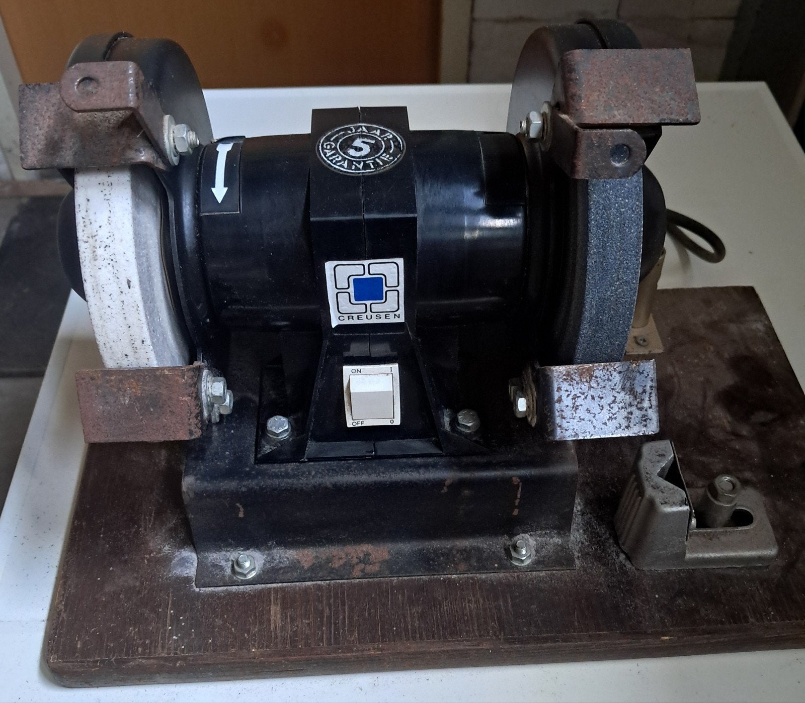 Creusen werkbank slijpmachine., Ophalen, Gebruikt, Minder dan 700 watt, Werkbankslijpmachine