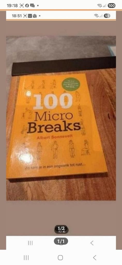 100 Micro Breaks - Albert Sonnevelt, Boeken, Overige Boeken, Ophalen of Verzenden