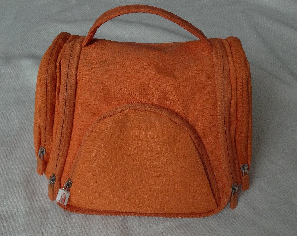 Vintage ING hangende toilettas, oranje, Ophalen of Verzenden, Gebruikt, Oranje, Heer of Dame
