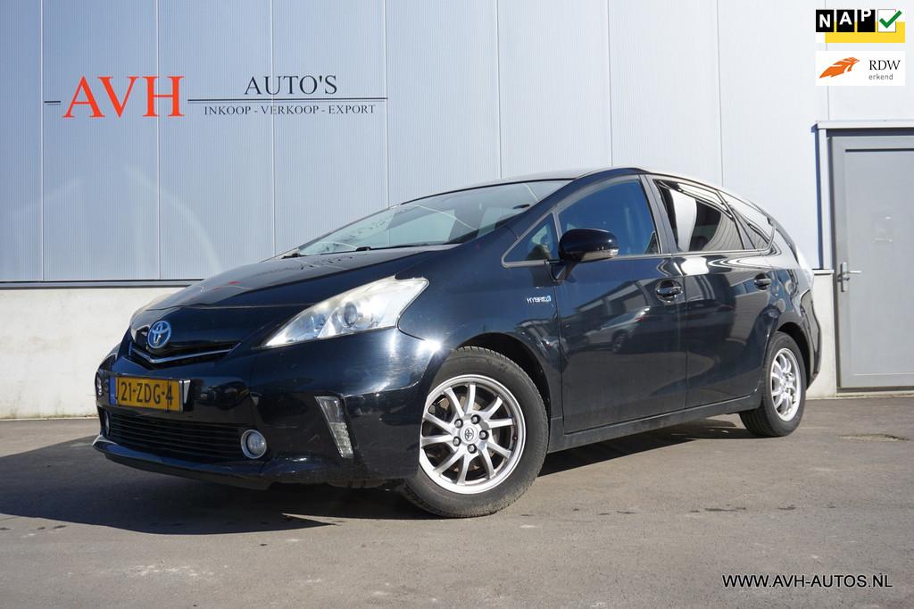 Toyota Prius Wagon 1.8 Aspiration, 7 - persoons!, Auto's, Toyota, Euro 5, Gebruikt, Zwart, 4 cilinders