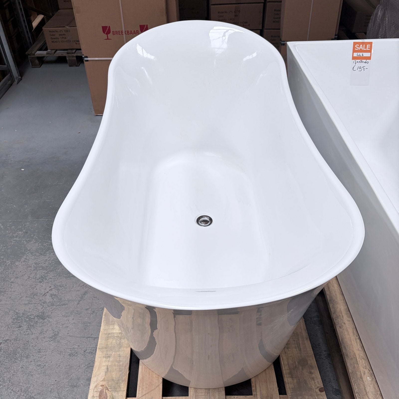 Vrijstaand Ligbad Nieuw – OP=OP Design Bad nr444, Ophalen, Nieuw