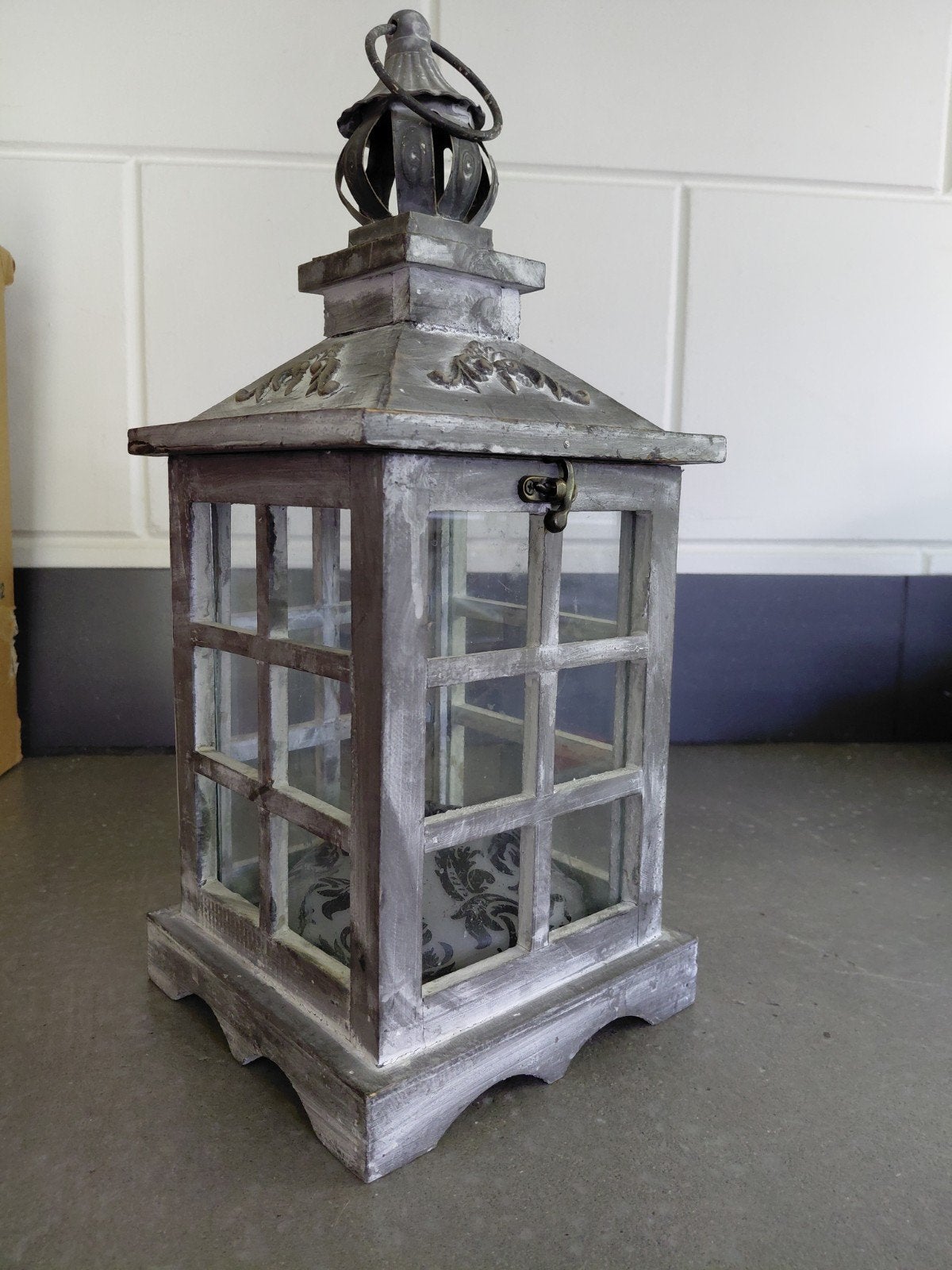 Houten windlicht, Huis en Inrichting, Woonaccessoires | Kandelaars en Kaarsen, Ophalen, Hout