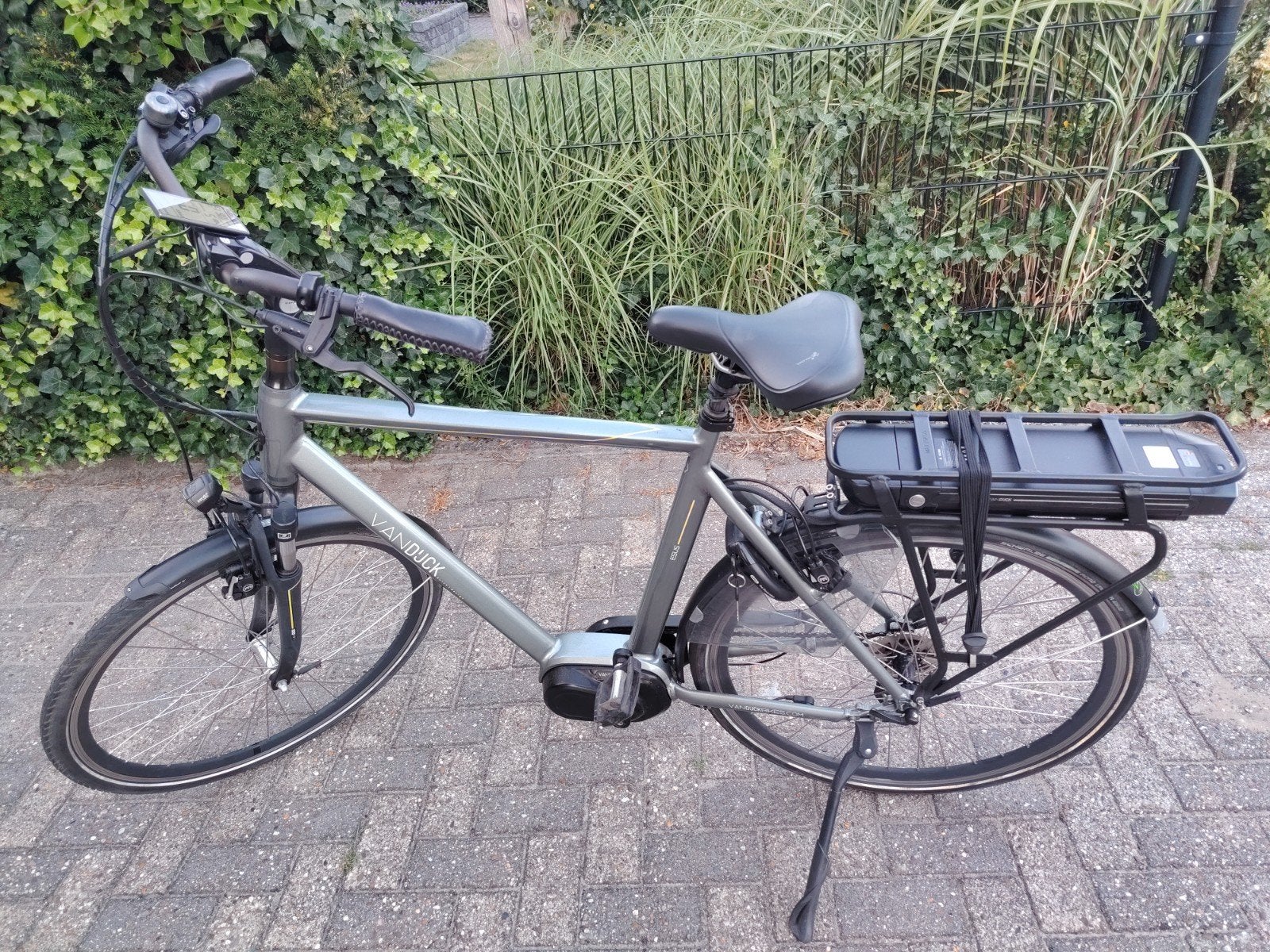 hele mooie van dijck herenfiets middenmotor 500w, Zo goed als nieuw, 59 cm of meer, 50 km per accu of meer, Ophalen
