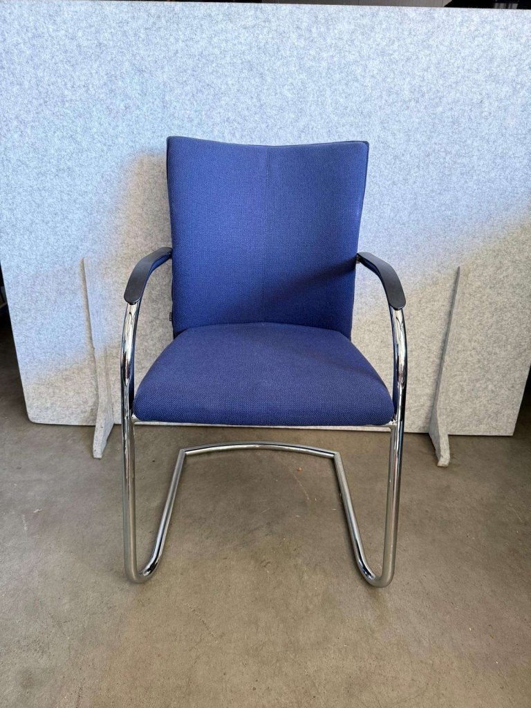 Klober ontvangststoelen/vergaderstoelen/conferentiestoelen, Niet ingevuld, Stof, Blauw, Niet ingevuld