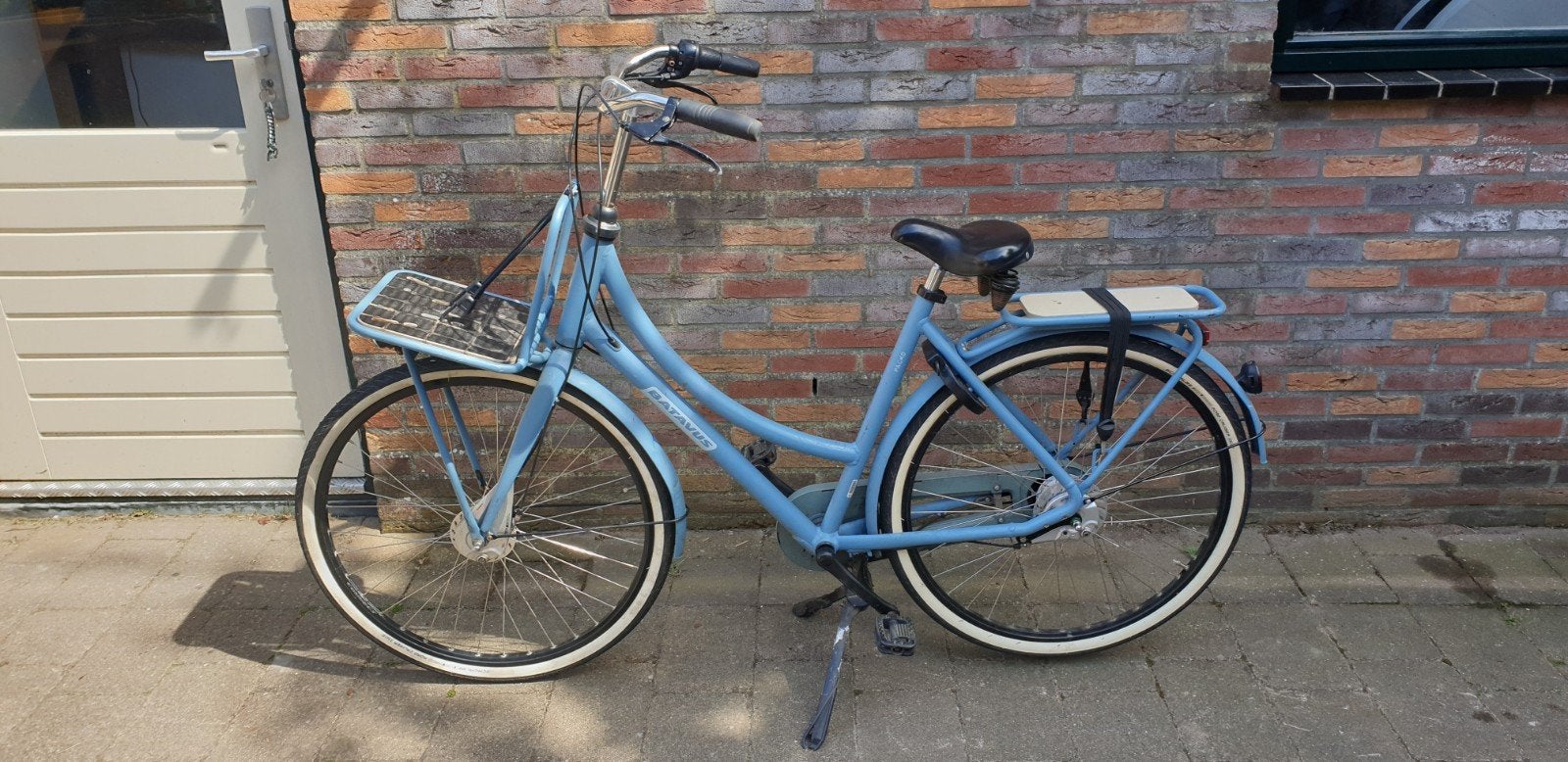Batavus PackD transportfiets - Lichtblauw - 55 cm, Fietsen en Brommers, Ophalen, Versnellingen, Batavus, Trommelrem
