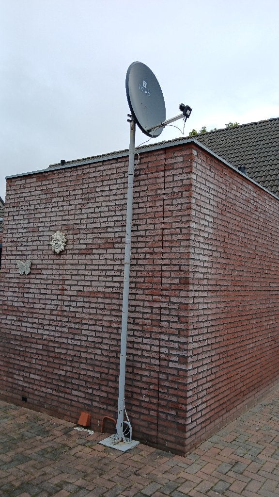 TV & Schotelantenne set met ontvanger en afstandsbediening, Ophalen, Gebruikt, (Schotel)antenne, Overige merken