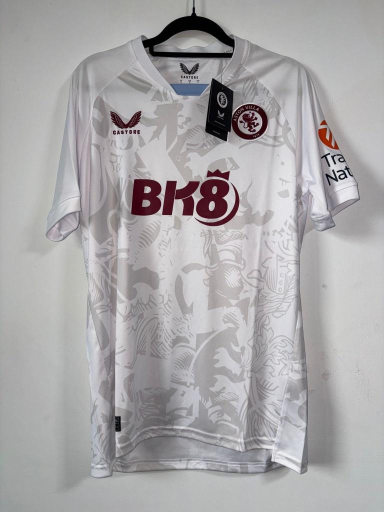 Origineel Aston Villa 2023-24 Uit shirt - Maat XL - 10/10, Castore, Wit, Ophalen of Verzenden, Voetbal