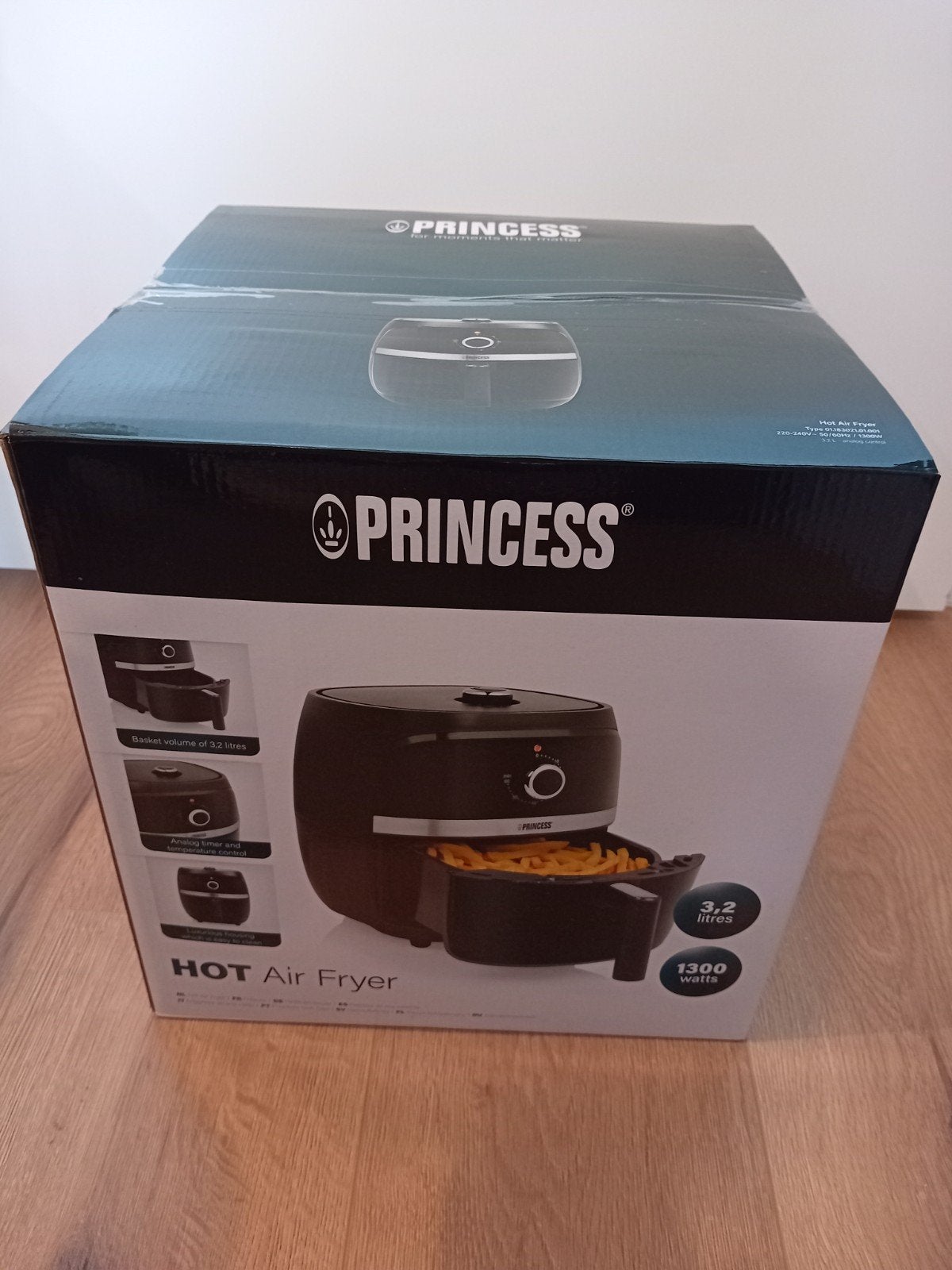 Air fryer nieuw in doos zwart Princess, Ophalen, Nieuw, Airfryer