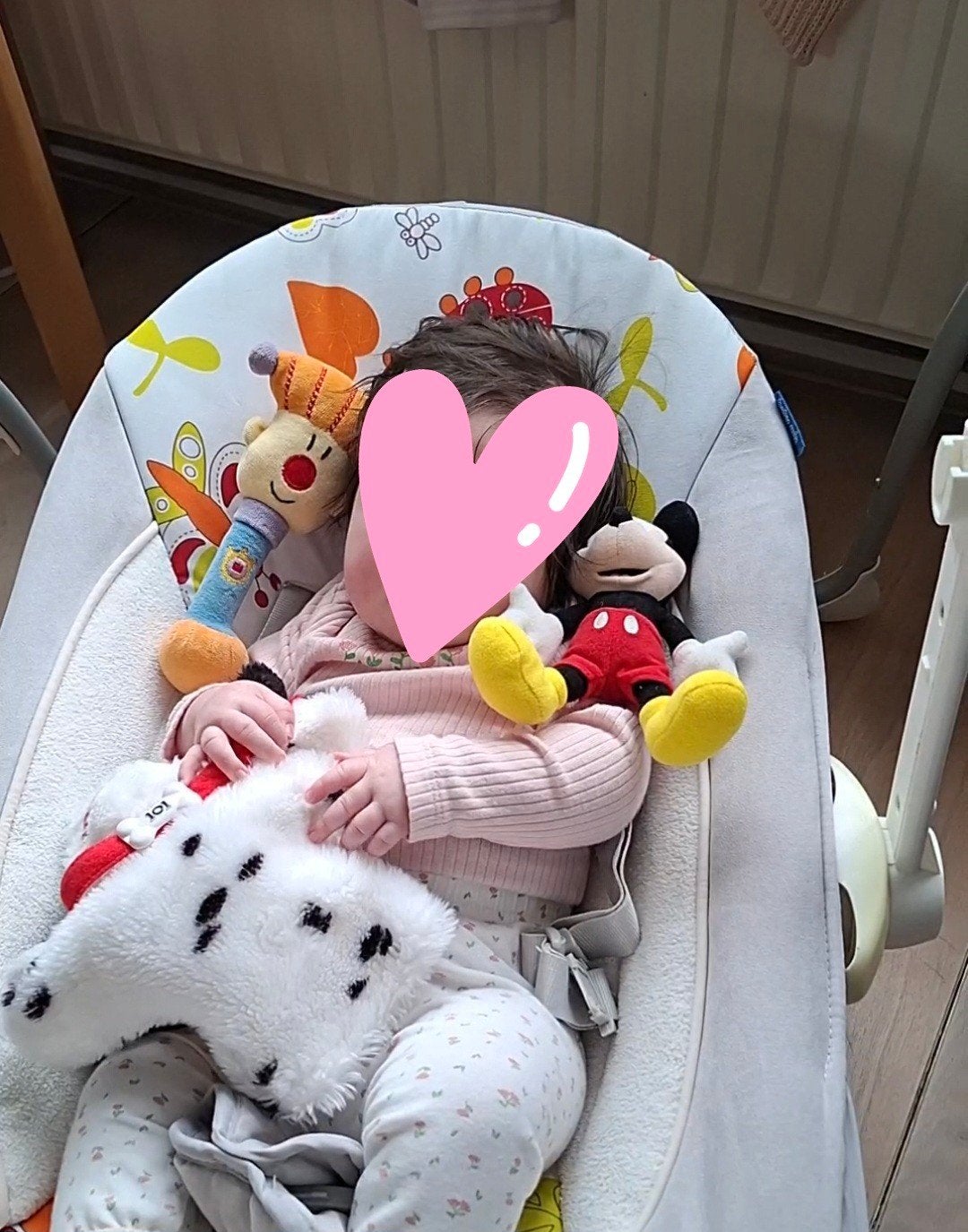 Baby Mix Wipstoel/Schommelstoel met gordel, Ophalen