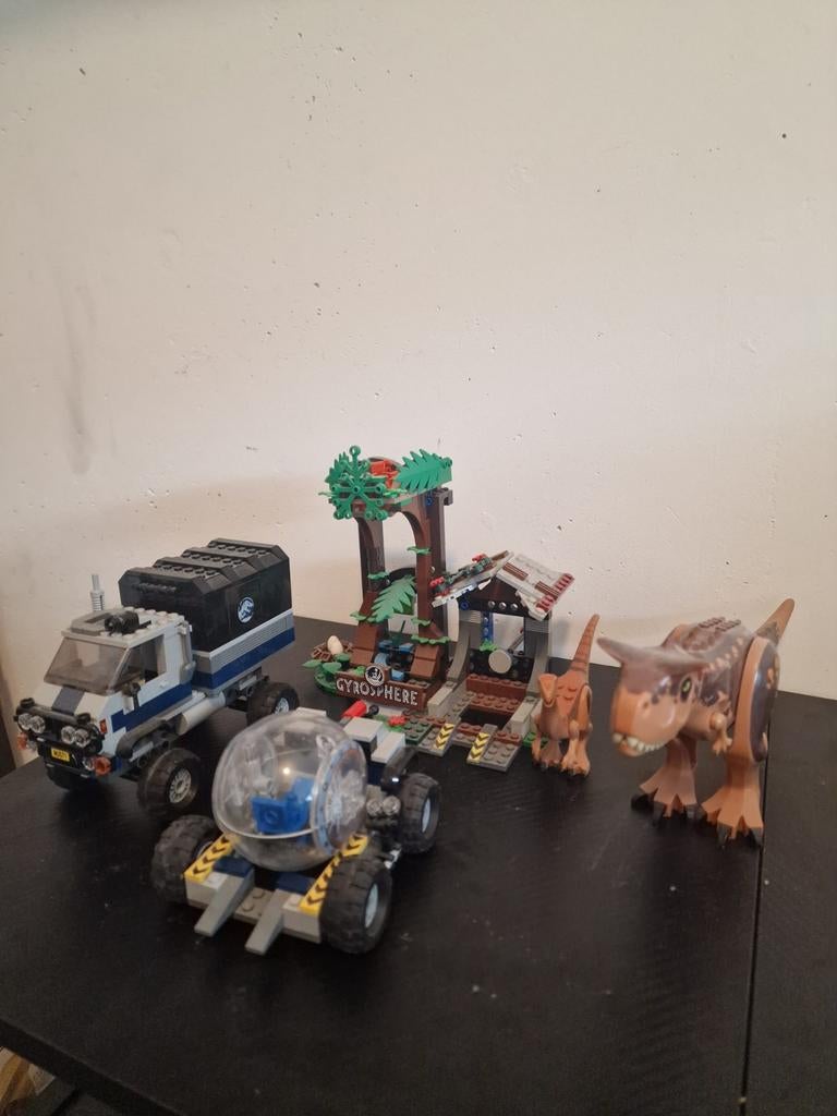 Lego Jurassic World Carnotaurus Gyrosphere Ontsnapping - 759, Ophalen of Verzenden, Gebruikt, Complete set, Lego