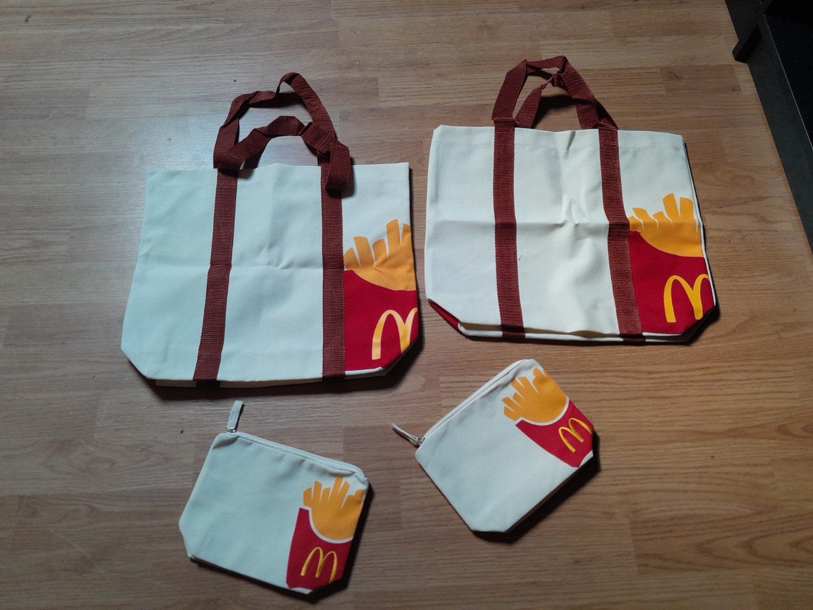 mc donalds tassen, Ophalen