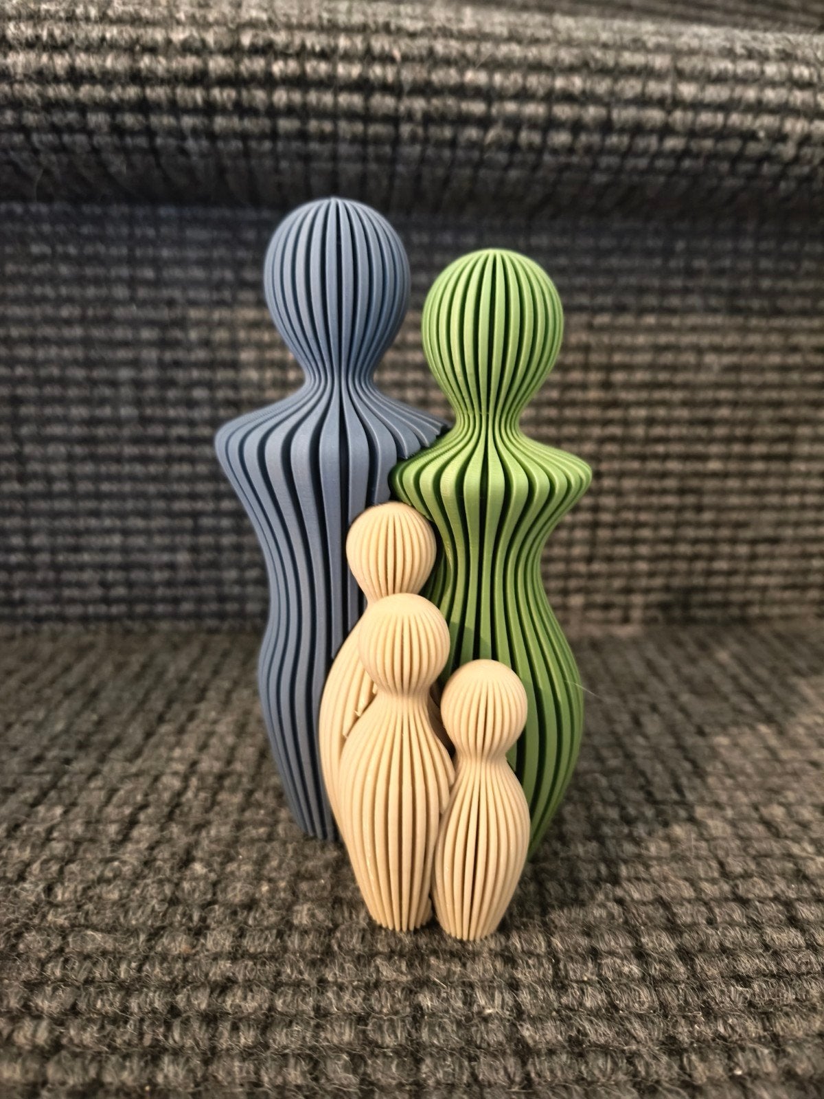 3D Geprinte Familie Beeldjes - Twee of Drie Kinderen, Ophalen of Verzenden, Nieuw, Mens