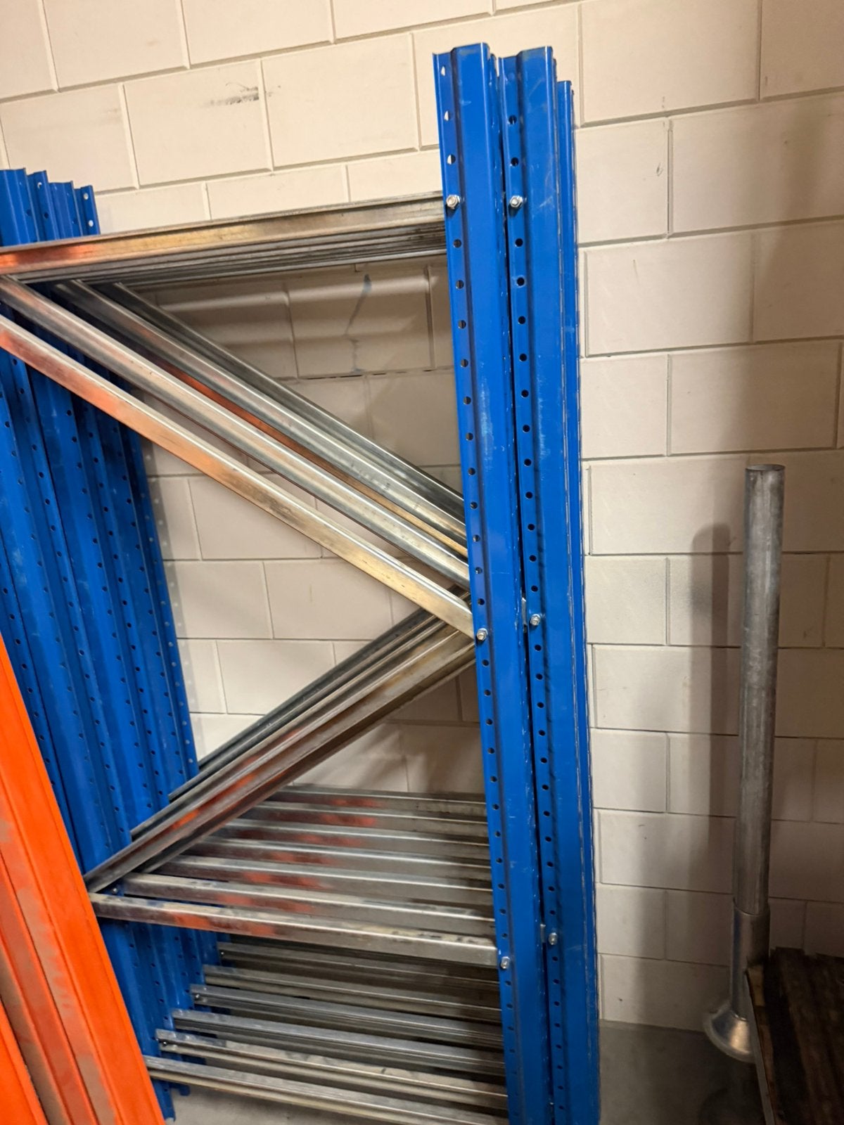 Grootvakstelling / pallet stelling  2 vakken breed, 200 hoog, Ophalen
