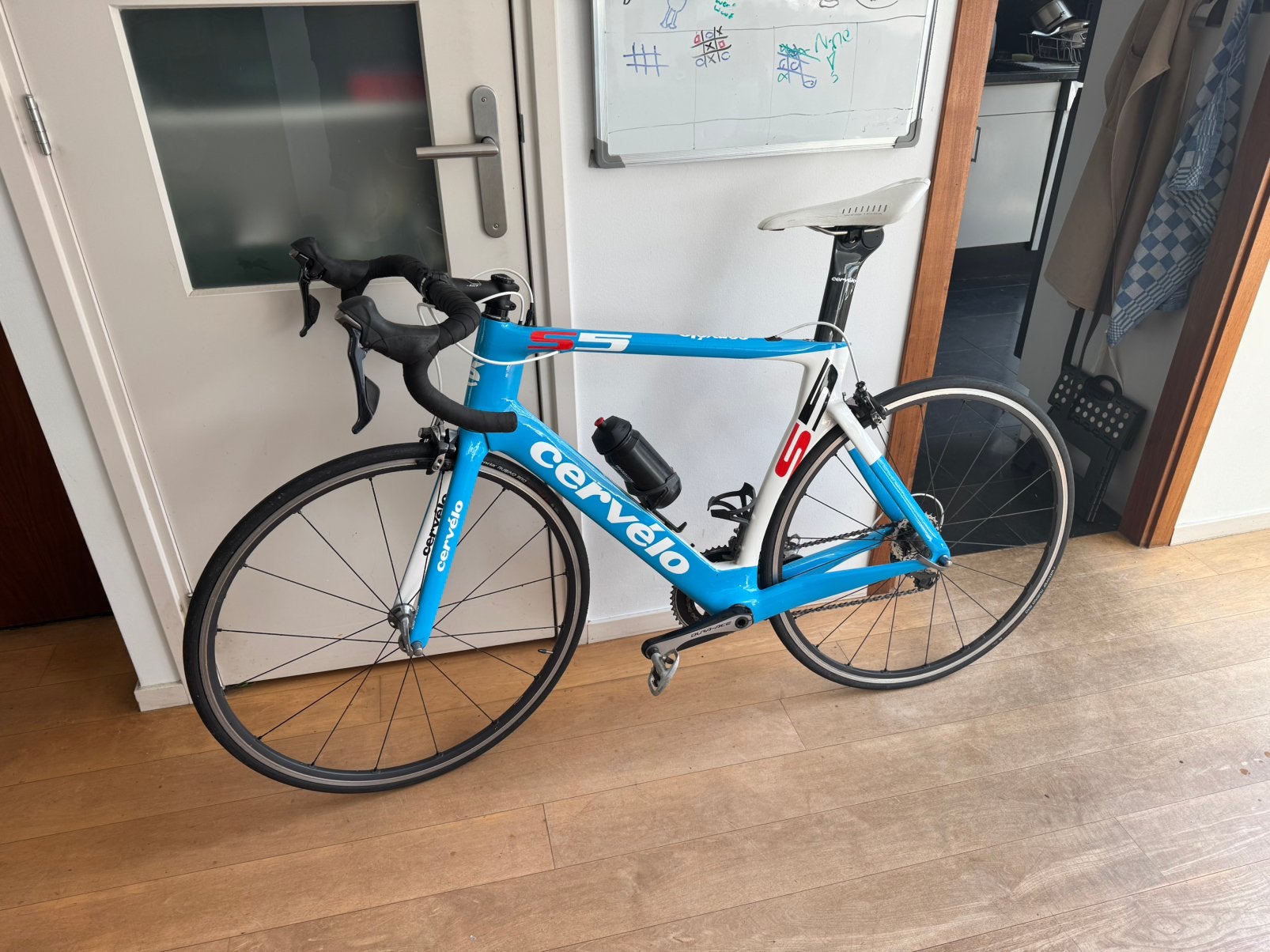 koopje: Cervelo S5 volledig Dura Ace maat 56 of L, Carbon, Zo goed als nieuw, Meer dan 20 versnellingen, 53 tot 57 cm